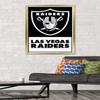 NFL Las Vegas Raiders - Logo 21 Wall Poster, 34L" x 22.4W", Gold Framed Version view 2