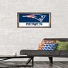 NFL New England Patriots - Logo 21 Wall Poster, 22.4L" x 14.7W", Bronze Framed Version view 2