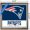 NFL New England Patriots - Logo 21 Wall Poster, 22.4L" x 14.7W", Bronze Framed Version view 3