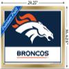 NFL Denver Broncos - Logo 21 Wall Poster, 22.4L x 14.7W, Gold Framed Version view 3