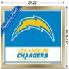 NFL Los Angeles Chargers - Logo 21 Wall Poster, 22.4L" x 14.7W", Gold Framed Version view 3