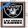 NFL Las Vegas Raiders - Logo 21 Wall Poster, 22.4L" x 14.7W", Mahogany Framed Version view 3