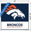 NFL Denver Broncos - Logo 21 Wall Poster, 34L x 22.4W, Premium Poster & Mount Bundle view 3