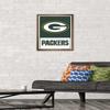 NFL Green Bay Packers - Logo 21 Wall Poster, 22.4L" x 14.7W", Bronze Framed Version view 2