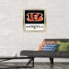 NFL Cincinnati Bengals - Logo 21 Wall Poster, 22.4L" x 14.7W", Gold Framed Version view 2