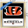 NFL Cincinnati Bengals - Logo 21 Wall Poster, 22.4L" x 14.7W", Gold Framed Version view 3