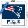 NFL New England Patriots - Logo 21 Wall Poster, 22.4L" x 14.7W", White Framed Version view 3