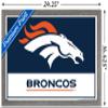 NFL Denver Broncos - Logo 21 Wall Poster, 22.4L x 14.7W, Barnwood Framed Version view 3