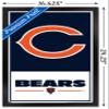 NFL Chicago Bears - Logo 21 Wall Poster, 22.4L" x 14.7W", Black Framed Version view 3
