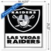 NFL Las Vegas Raiders - Logo 21 Wall Poster, 22.4L" x 14.7W", White Framed Version view 3