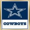 NFL Dallas Cowboys- Logo 21 Wall Poster, 22.4L" x 14.7W", Gold Framed Version view 1