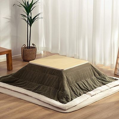 JINCAN Heating Table Tatami Laptop Bed Tray Table, kotatsu Table Set, Tatami Heating Table, Stove Low Table Bed Tray