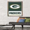NFL Green Bay Packers - Logo 21 Wall Poster, 34L" x 22.4W", Bronze Framed Version view 2