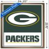 NFL Green Bay Packers - Logo 21 Wall Poster, 34L" x 22.4W", Bronze Framed Version view 3