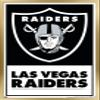NFL Las Vegas Raiders - Logo 21 Wall Poster, 22.4L" x 14.7W", Gold Framed Version view 1