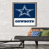 NFL Dallas Cowboys- Logo 21 Wall Poster, 34L" x 22.4W", Bronze Framed Version view 2
