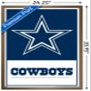 NFL Dallas Cowboys- Logo 21 Wall Poster, 34L" x 22.4W", Bronze Framed Version view 3