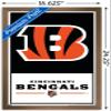 NFL Cincinnati Bengals - Logo 21 Wall Poster, 22.4L" x 14.7W", Bronze Framed Version view 3