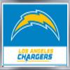 NFL Los Angeles Chargers - Logo 21 Wall Poster, 22.4L" x 14.7W", Silver Framed Version view 1