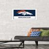 NFL Denver Broncos - Logo 21 Wall Poster, 22.4L x 14.7W, White Framed Version view 2