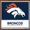 NFL Denver Broncos - Logo 21 Wall Poster, 34L x 22.4W, Mahogany Framed Version view 1