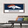 NFL Denver Broncos - Logo 21 Wall Poster, 34L x 22.4W, Mahogany Framed Version view 2
