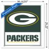 NFL Green Bay Packers - Logo 21 Wall Poster, 22.4L" x 14.7W", White Framed Version view 3