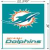 NFL Miami Dolphins - Logo 21 Wall Poster, 34L" x 22.4W", Poster & Clip Bundle view 3
