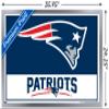 NFL New England Patriots - Logo 21 Wall Poster, 34L" x 22.4W", Silver Framed Version view 3