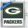 NFL Green Bay Packers - Logo 21 Wall Poster, 22.4L" x 14.7W", Silver Framed Version view 3