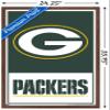 NFL Green Bay Packers - Logo 21 Wall Poster, 34L" x 22.4W", Mahogany Framed Version view 3