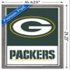 NFL Green Bay Packers - Logo 21 Wall Poster, 22.4L" x 14.7W", Barnwood Framed Version view 3