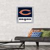 NFL Chicago Bears - Logo 21 Wall Poster, 22.4L" x 14.7W", Silver Framed Version view 2