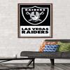 NFL Las Vegas Raiders - Logo 21 Wall Poster, 34L" x 22.4W", Mahogany Framed Version view 2