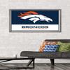 NFL Denver Broncos - Logo 21 Wall Poster, 34L x 22.4W, Barnwood Framed Version view 2