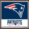 NFL New England Patriots - Logo 21 Wall Poster, 22.4L" x 14.7W", Mahogany Framed Version view 1