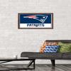 NFL New England Patriots - Logo 21 Wall Poster, 22.4L" x 14.7W", Mahogany Framed Version view 2