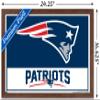 NFL New England Patriots - Logo 21 Wall Poster, 22.4L" x 14.7W", Mahogany Framed Version view 3