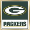 NFL Green Bay Packers - Logo 21 Wall Poster, 22.4L" x 14.7W", Gold Framed Version view 1
