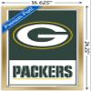 NFL Green Bay Packers - Logo 21 Wall Poster, 22.4L" x 14.7W", Gold Framed Version view 3