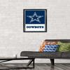 NFL Dallas Cowboys- Logo 21 Wall Poster, 22.4L" x 14.7W", Black Framed Version view 2
