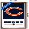 NFL Chicago Bears - Logo 21 Wall Poster, 22.4L" x 14.7W", Bronze Framed Version view 3
