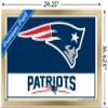 NFL New England Patriots - Logo 21 Wall Poster, 22.4L" x 14.7W", Gold Framed Version view 3