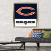 NFL Chicago Bears - Logo 21 Wall Poster, 34L" x 22.4W", Gold Framed Version view 2
