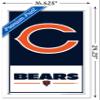 NFL Chicago Bears - Logo 21 Wall Poster, 22.4L" x 14.7W", White Framed Version view 3