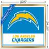 NFL Los Angeles Chargers - Logo 21 Wall Poster, 34L" x 22.4W", Gold Framed Version view 3