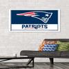 NFL New England Patriots - Logo 21 Wall Poster, 34L" x 22.4W", White Framed Version view 2