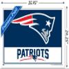 NFL New England Patriots - Logo 21 Wall Poster, 34L" x 22.4W", White Framed Version view 3