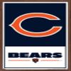 NFL Chicago Bears - Logo 21 Wall Poster, 22.4L" x 14.7W", Mahogany Framed Version view 1
