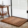 Cambridge Casual Superior Indonesian Teak Non-Slip Wood Bath Shower Mat, Natural Brown view 3